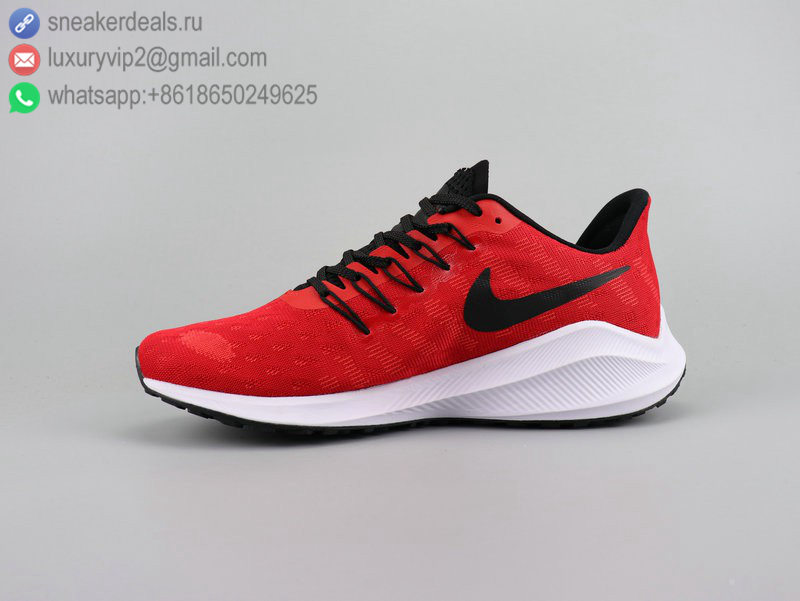 NIKE AIR ZOOM VOMERO 14 RED WHITE UNISEX RUNNING SHOES